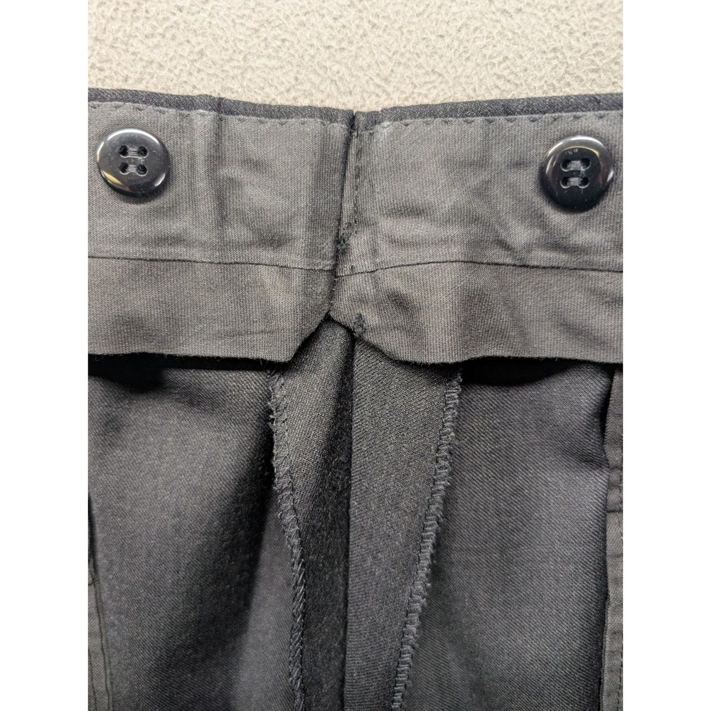 Jos A Bank Gray 100% Wool Suit Two Piece Mens 42R Regular Fit Dress Work - Picture 10 of 11